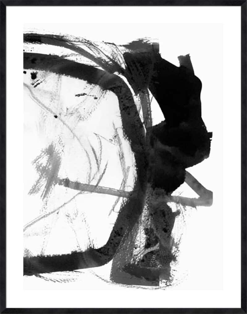 Transforming Blobs I - 5cm White Border Sm. Black Woodgrain