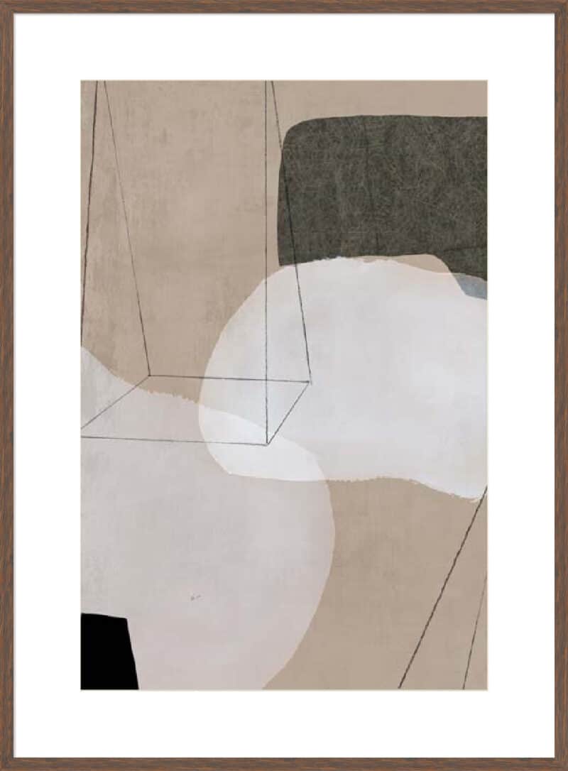 Transparent II - 10cm Mount Board Box Walnut