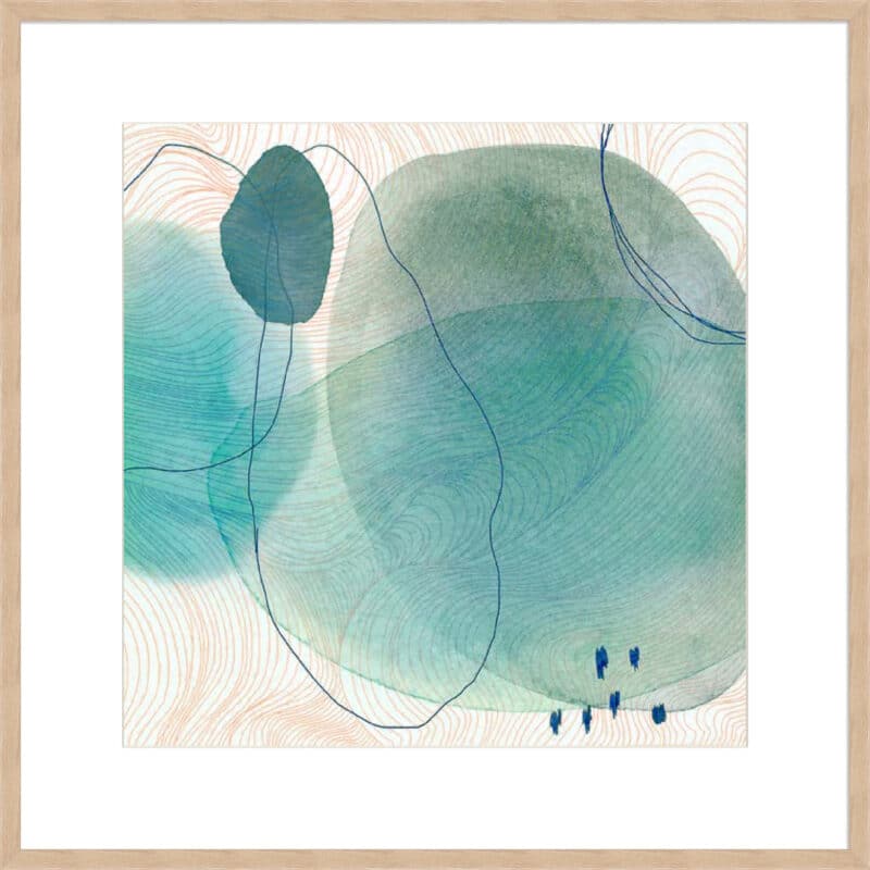 Vaired Blue II - 10cm Mount Board Box Natural