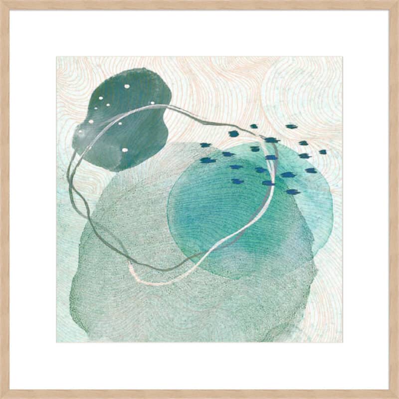 Vaired Blue I - 10cm Mount Board Box Natural