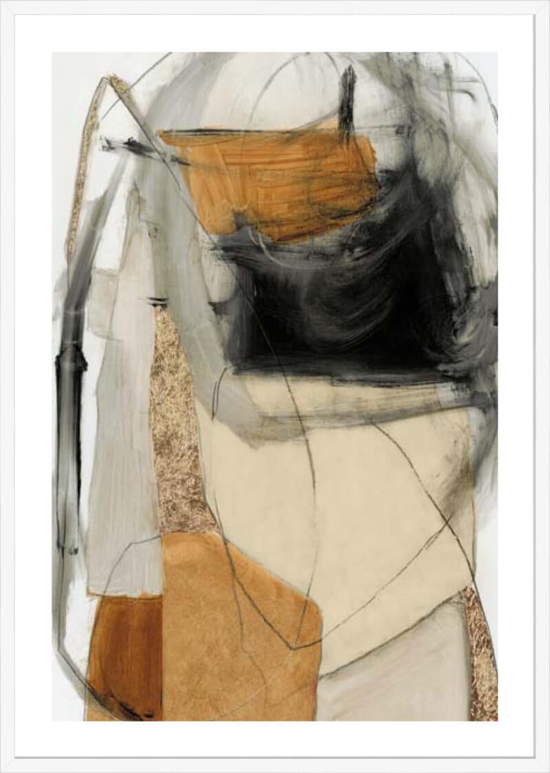 Yellow Blend - 5cm White Border Box White