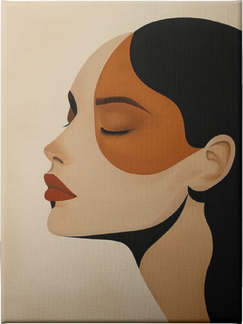 2024 May Poster Minimalist Portrait 7 - Unframed Canvas Unframed Canvas