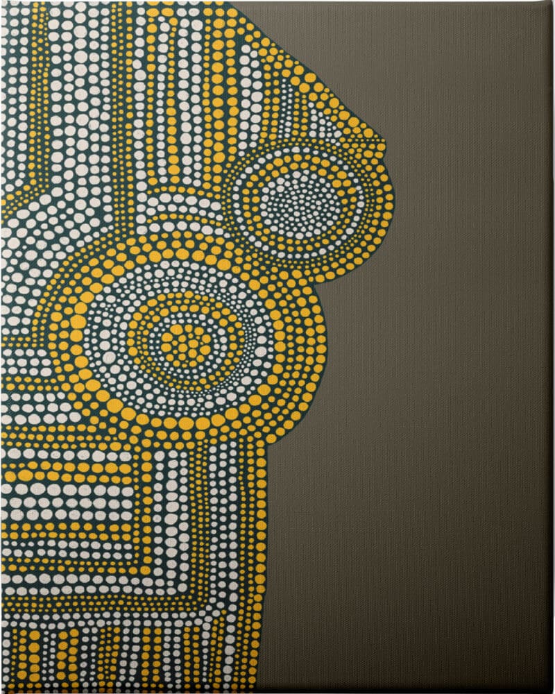 Aboriginal Abstract 1 - Unframed Canvas Unframed Canvas