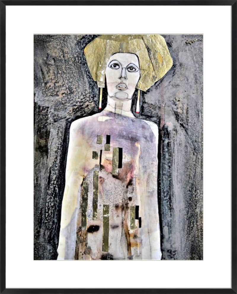 Art Nouveau - 10cm Mount Board Box Black