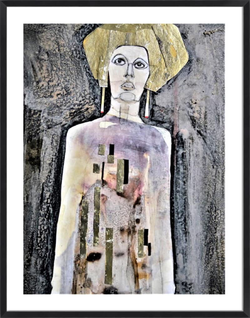 Art Nouveau - 5cm White Border Box Black