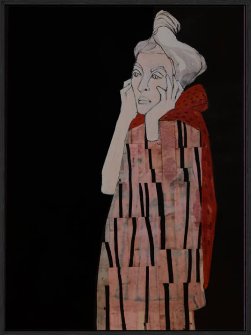 Black Stripes - Canvas Gallery Black