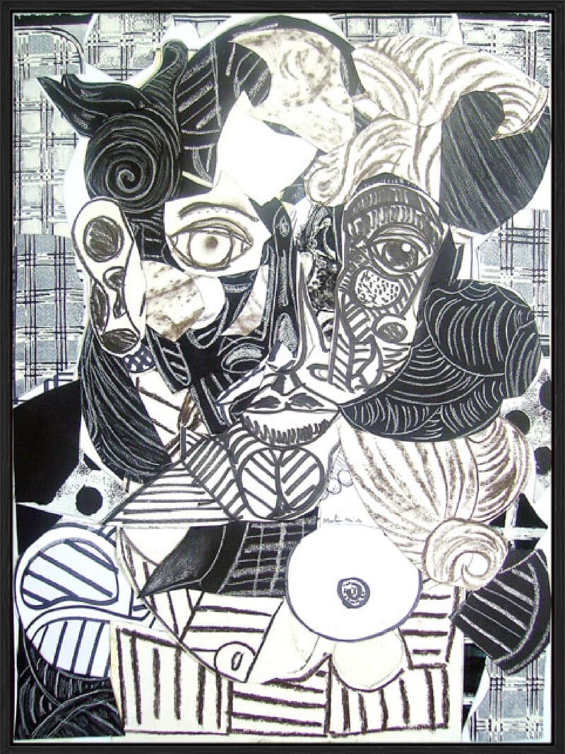 Black and White IV - Canvas Gallery Black