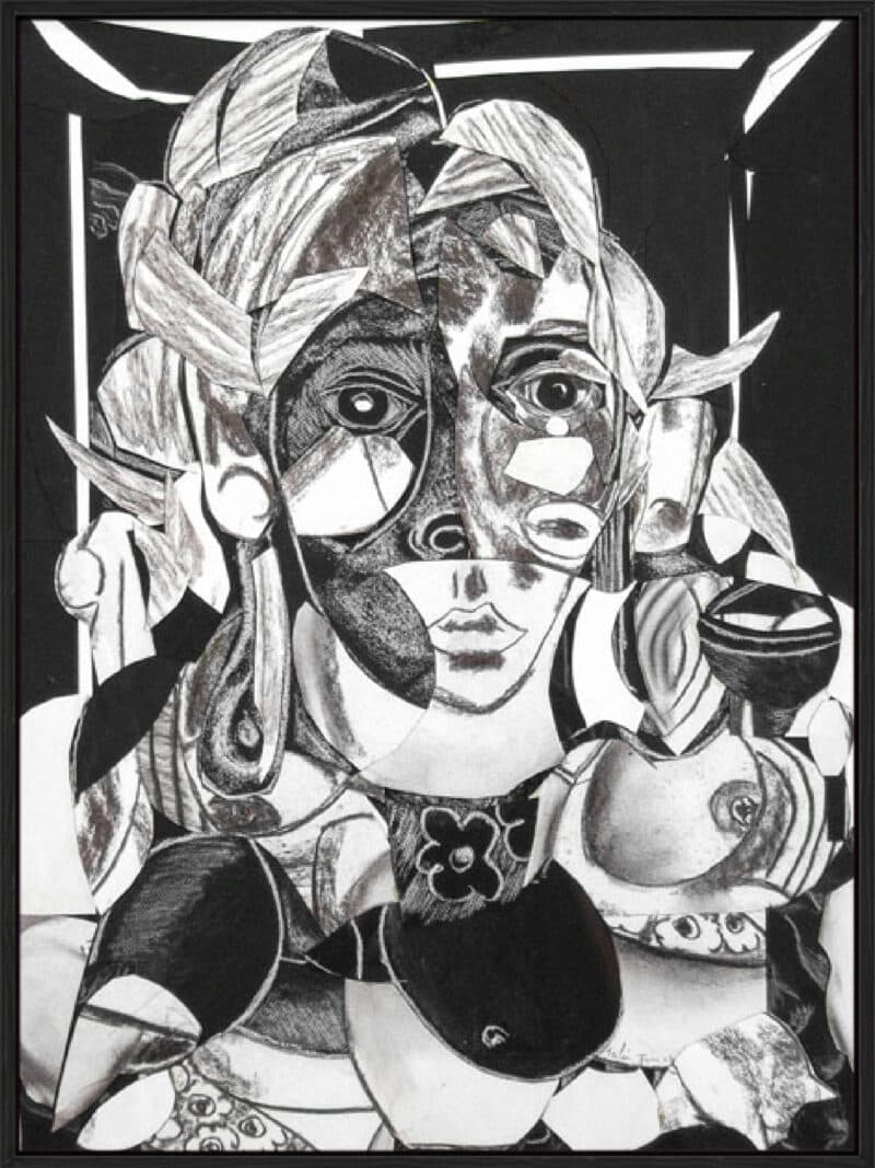 Black and White I - Canvas Gallery Black