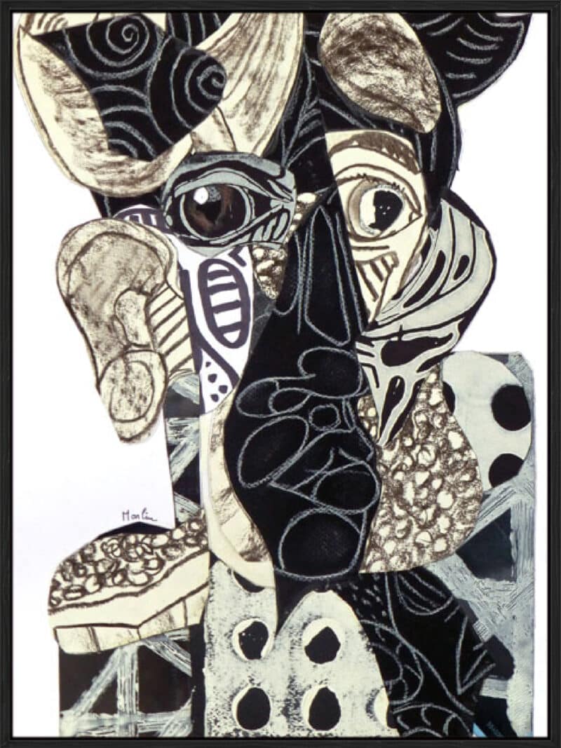 Black and White VI - Canvas Gallery Black