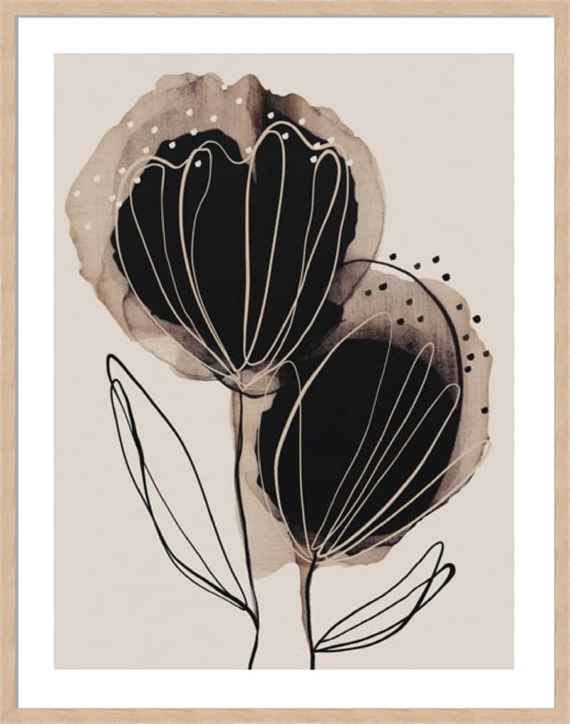 Blomstring - 5cm White Border Box Natural