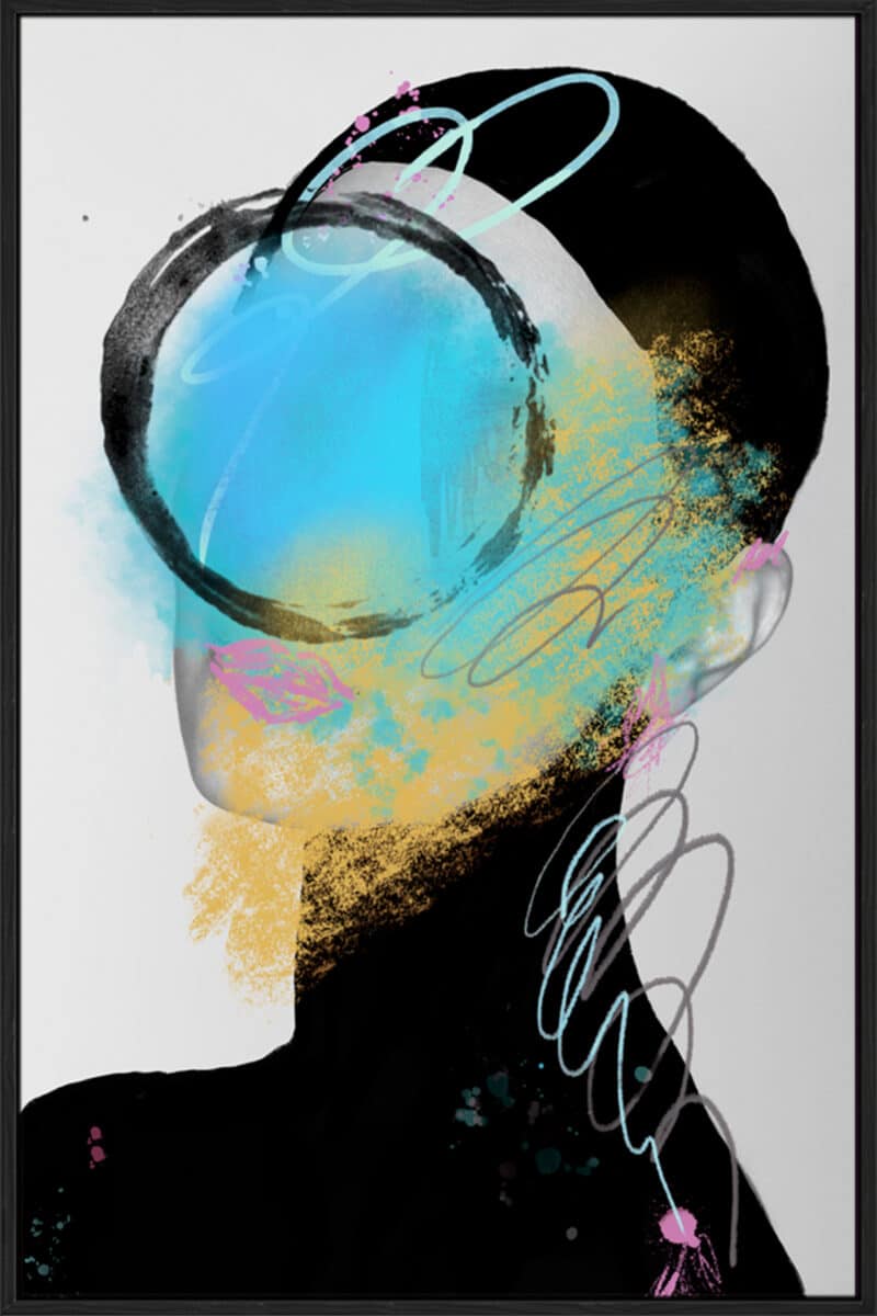 Circle - Canvas Gallery Black