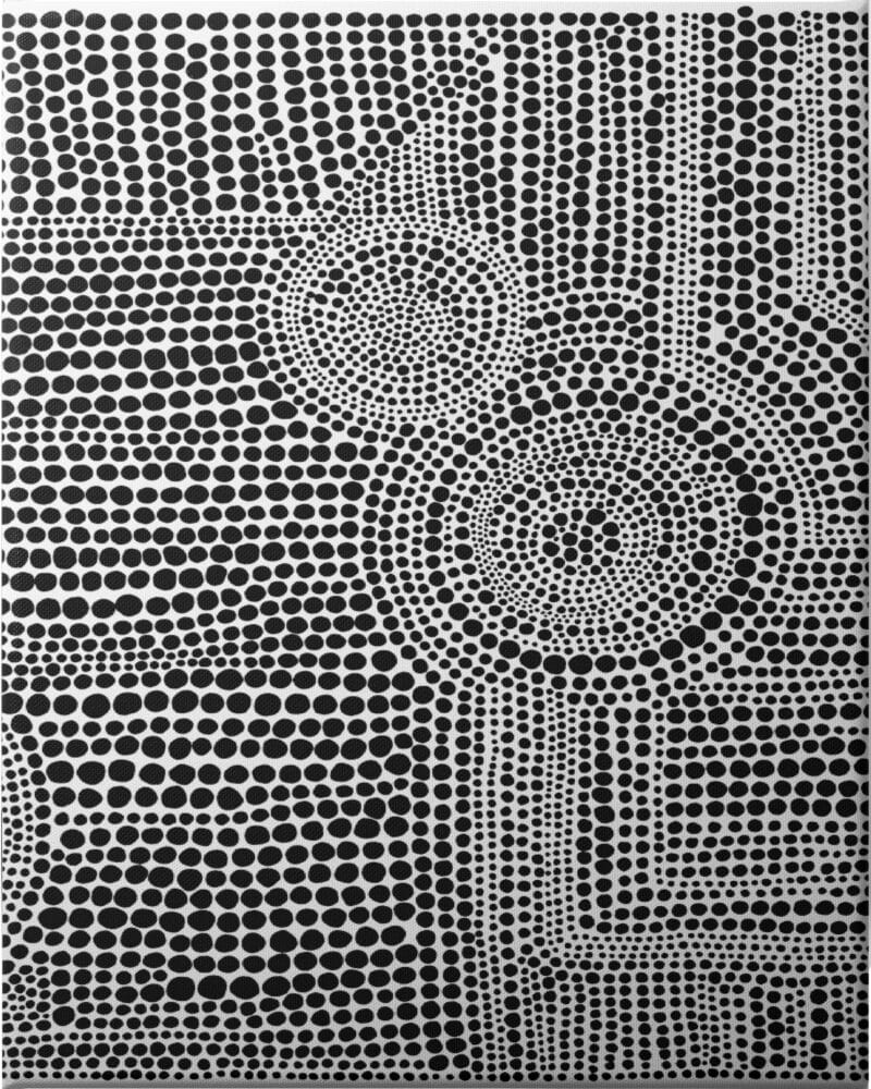 Clustered Dots A - Unframed Canvas Unframed Canvas
