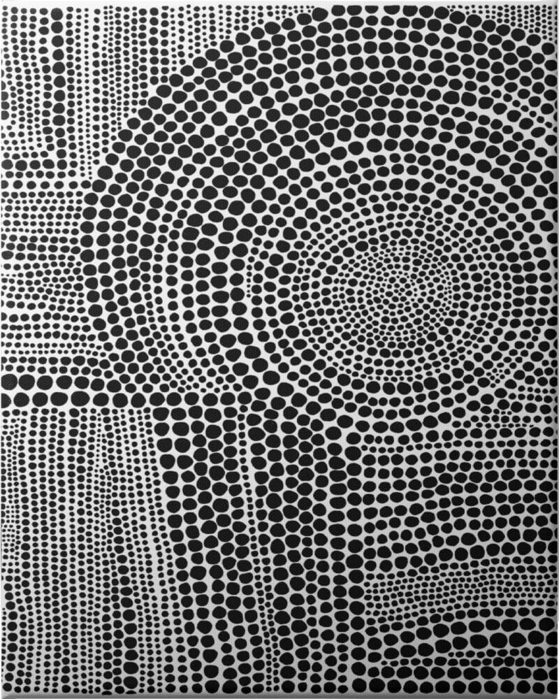 Clustered Dots B - Unframed Canvas Unframed Canvas