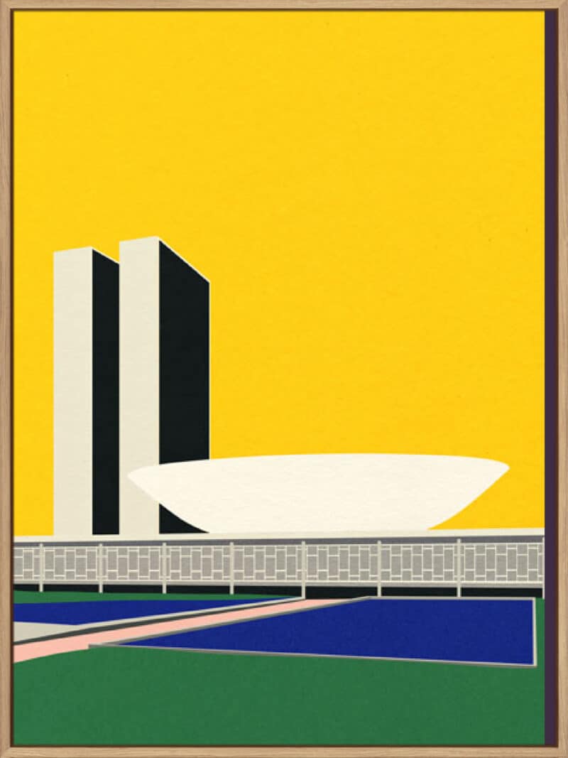 Congresso Nacional Brasilia - Canvas Gallery Natural