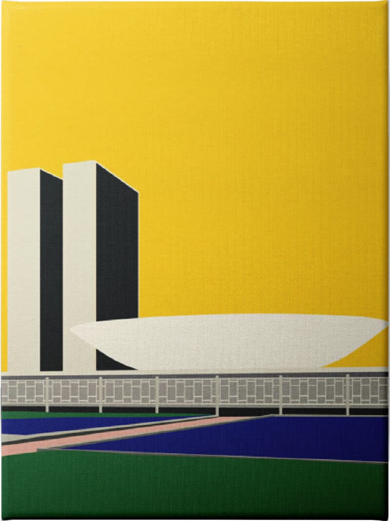 Congresso Nacional Brasilia - Unframed Canvas Unframed Canvas