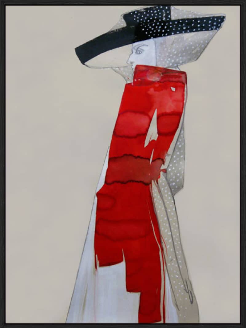 Crimson Moment - Canvas Gallery Black