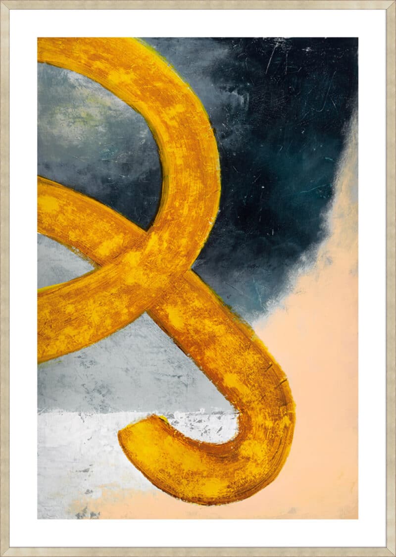 Cursivo 2 - 5cm White Border Sm. Box Champagne