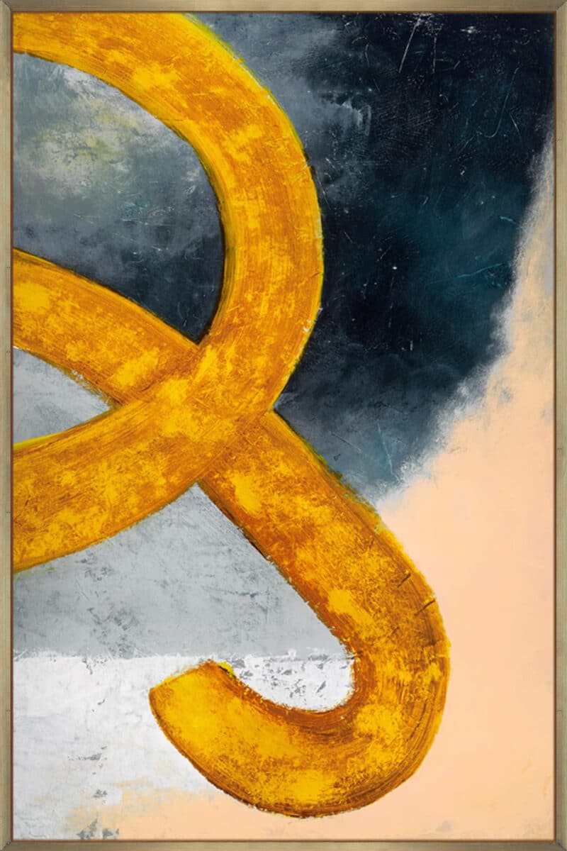 Cursivo 2 - Canvas Gallery Champagne