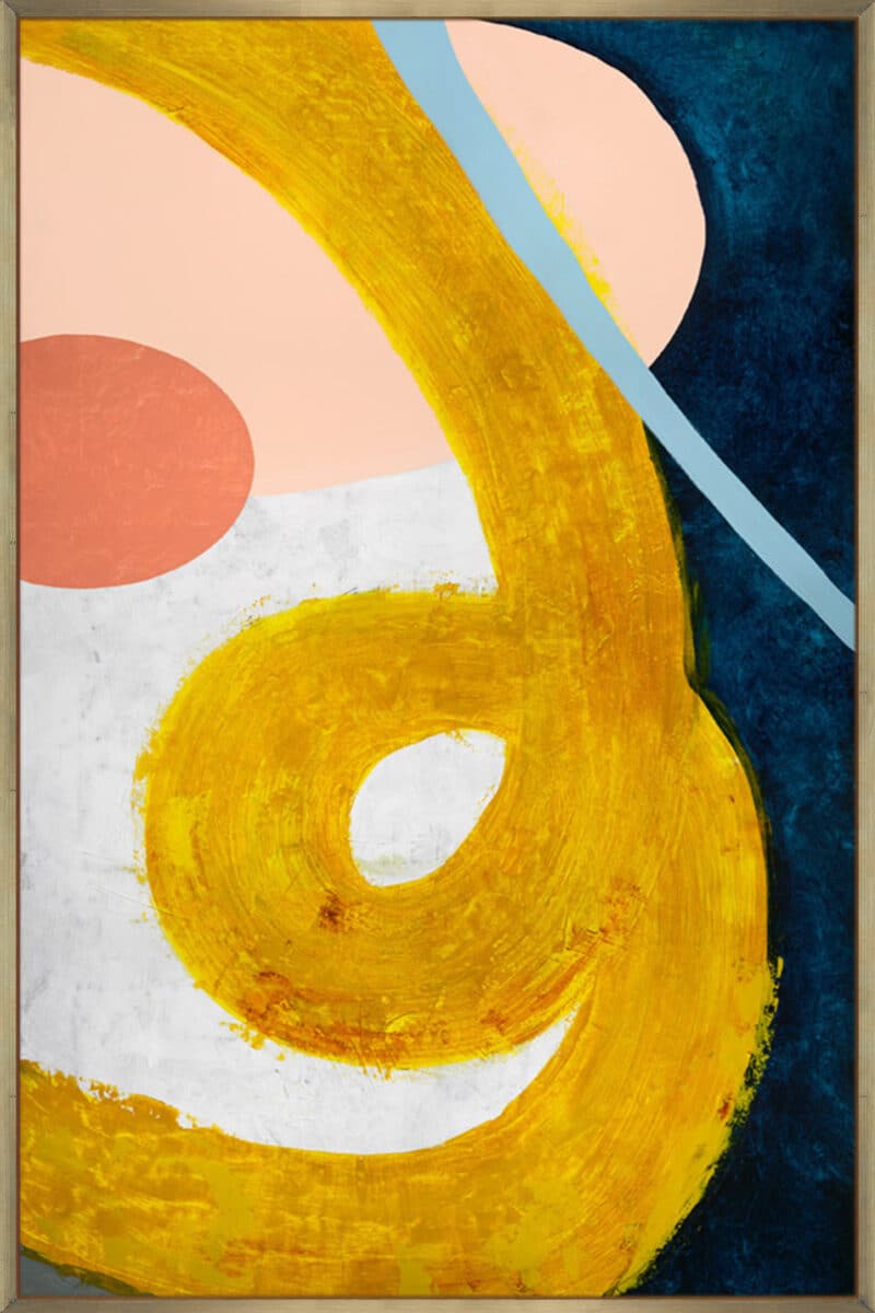 Cursivo 3 - Canvas Gallery Champagne