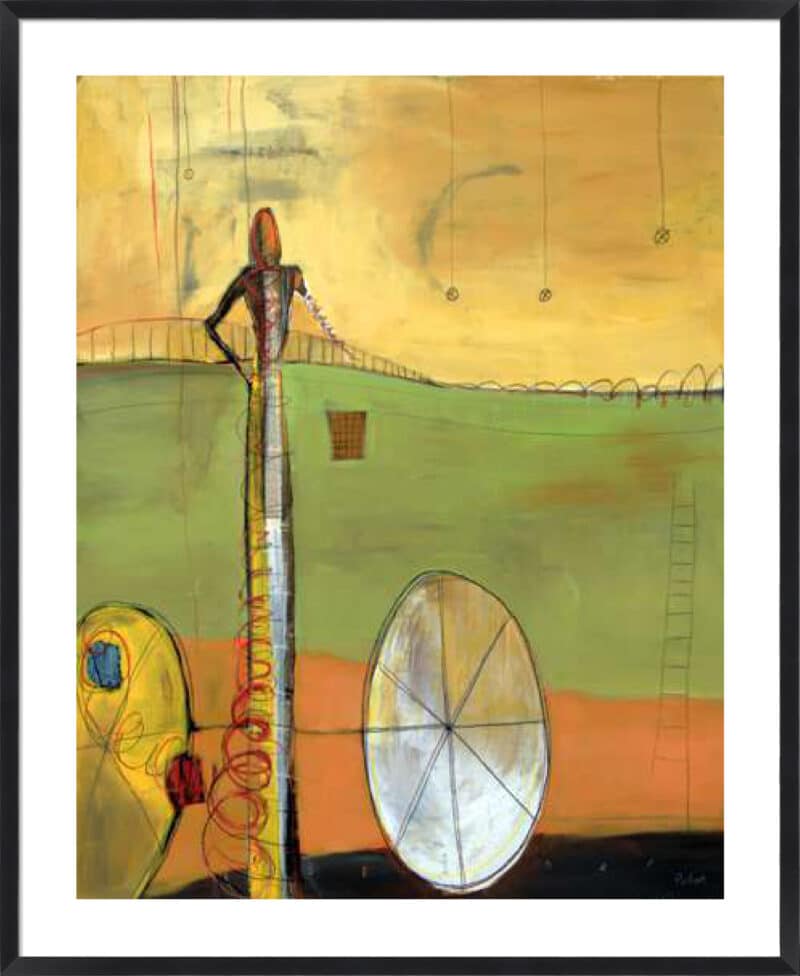 Dayrider - 5cm White Border Box Black