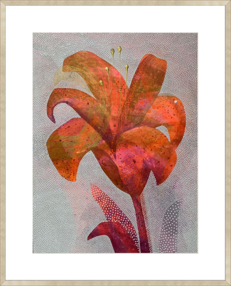 Deconstucted Floral III - 10cm Mount Board Sm. Box Champagne