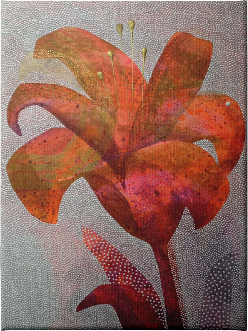 Deconstucted Floral III - Unframed Canvas Unframed Canvas