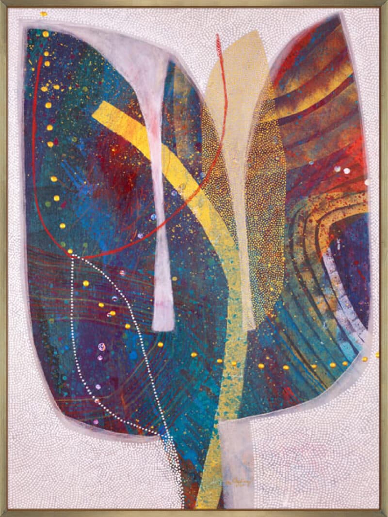 Deconstucted Floral I - Canvas Gallery Champagne