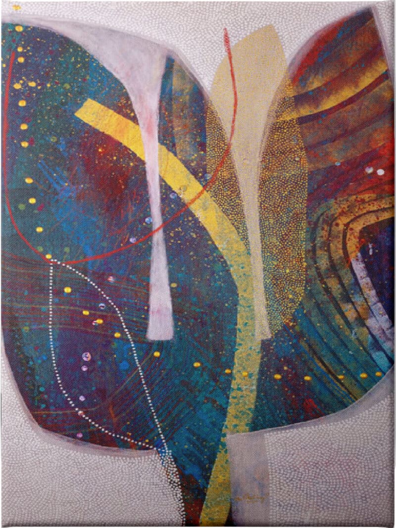 Deconstucted Floral I - Unframed Canvas Unframed Canvas