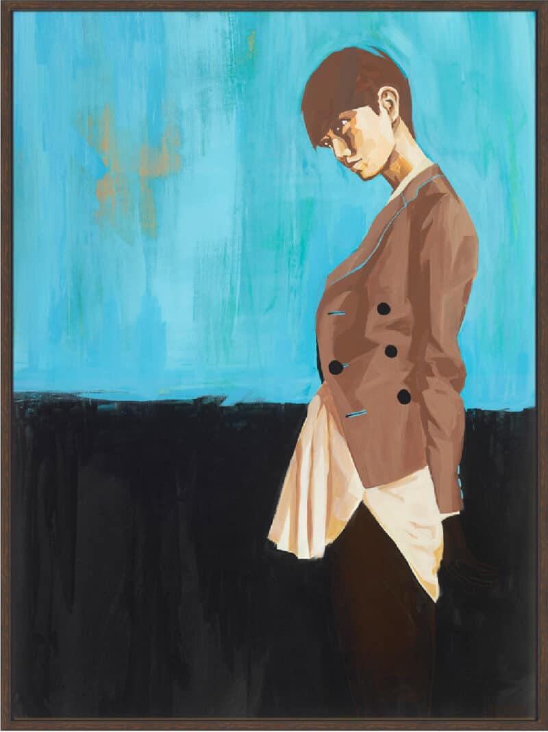 Dissolving Figure 2 - Canvas Gallery Walnut