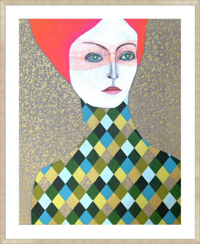 distant reflections 5cm white border sm. box champagne