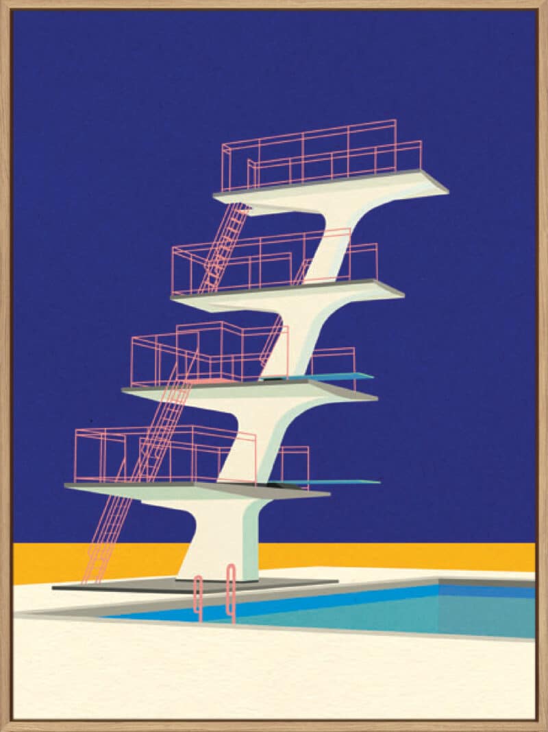 Diving Tower - Canvas Gallery Natural