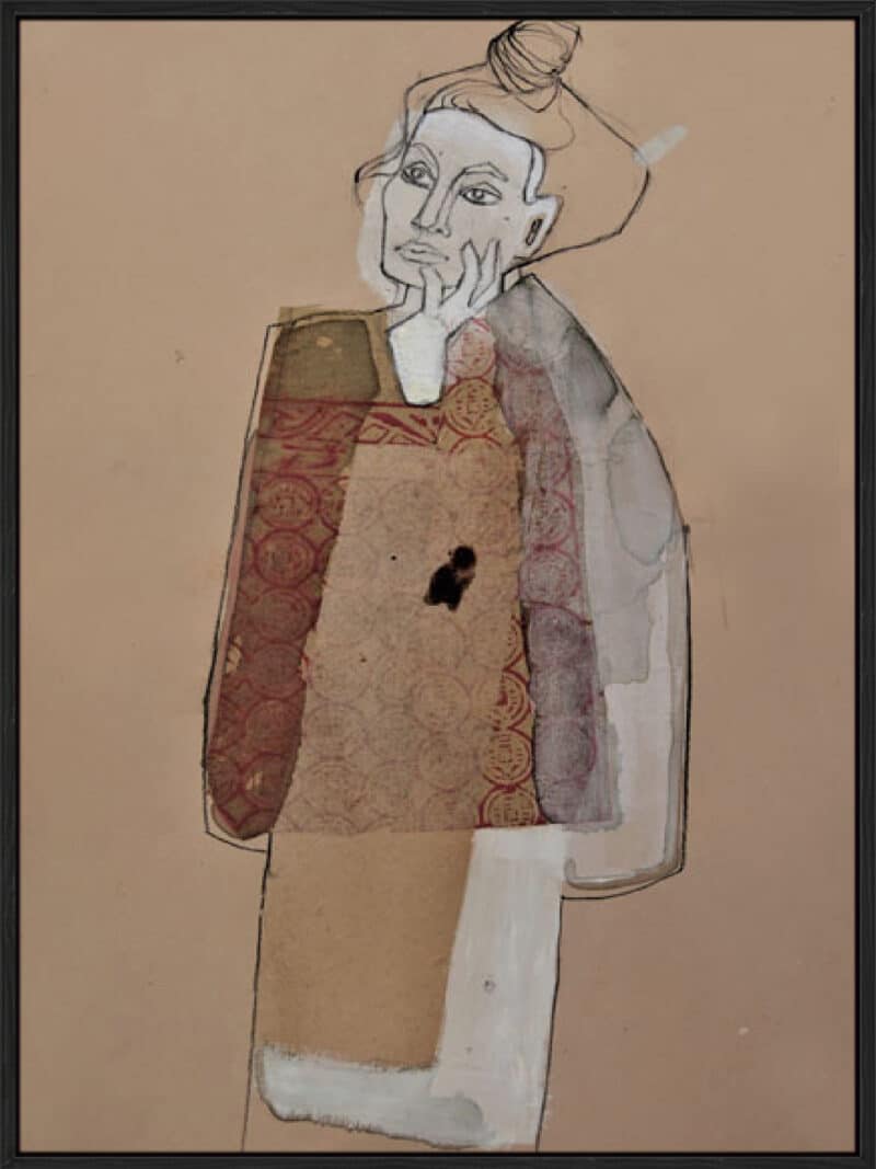 Egon Schiele - Canvas Gallery Black