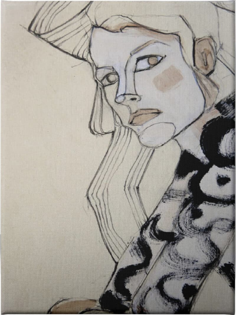 Female Gaze - Unframed Canvas Unframed Canvas