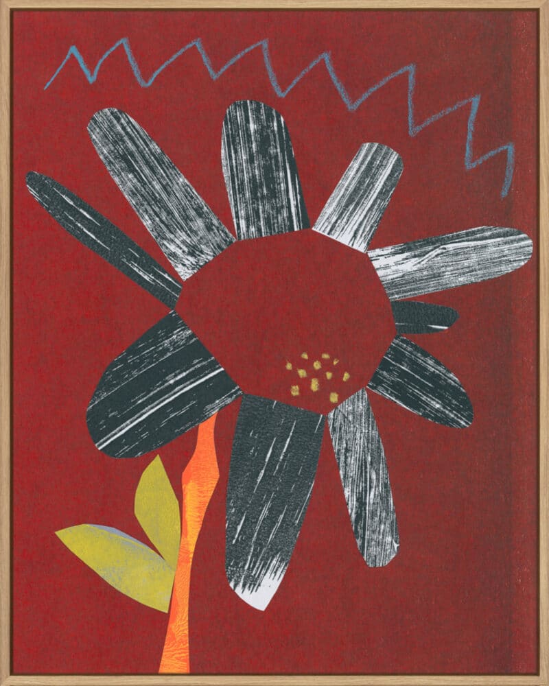 Flower Collage 2 - Canvas Gallery Natural