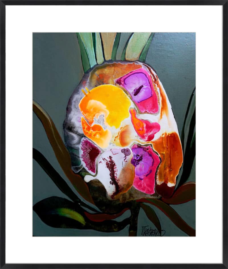 Flower P - 10cm Mount Board Box Black