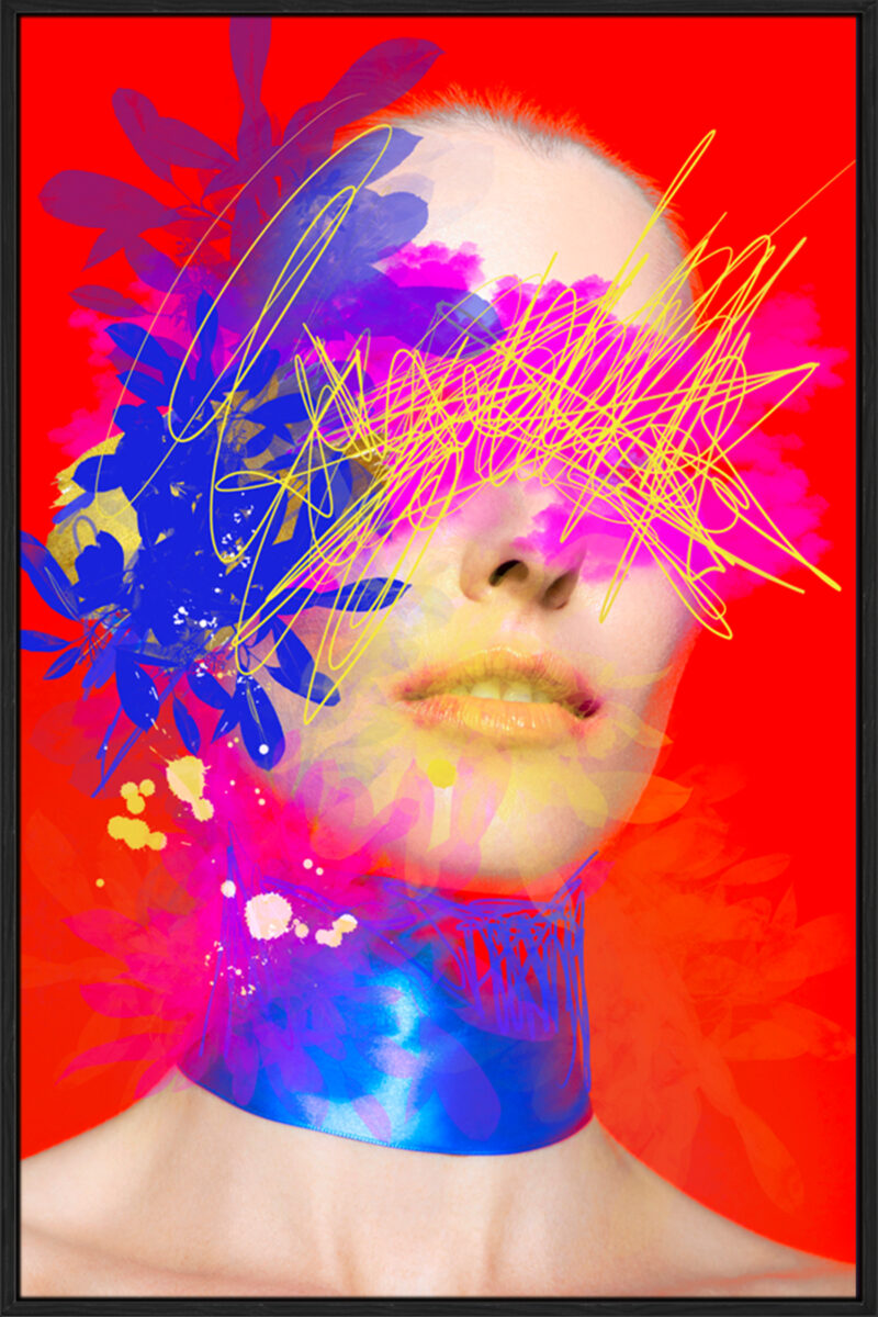 Fransiska Red - Canvas Gallery Black