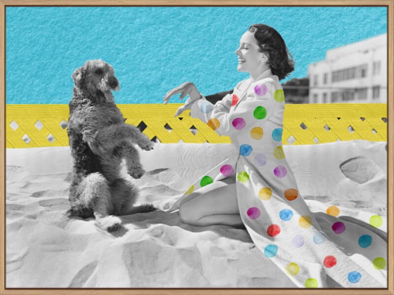 Garden of Sun & Bees I - Canvas Gallery Natural