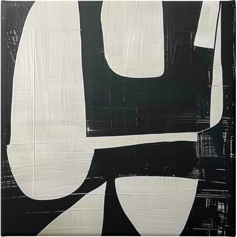 Geometric Contrast 2 - Unframed Canvas Unframed Canvas