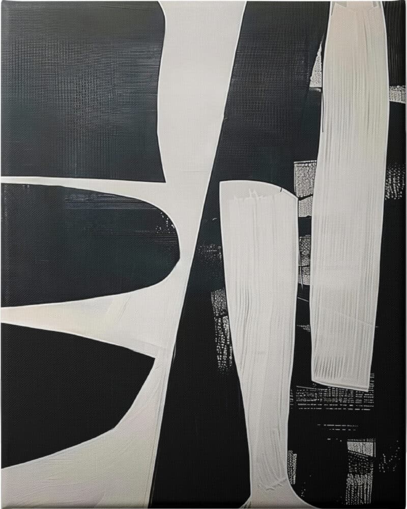 Geometric Contrast 4 - Unframed Canvas Unframed Canvas