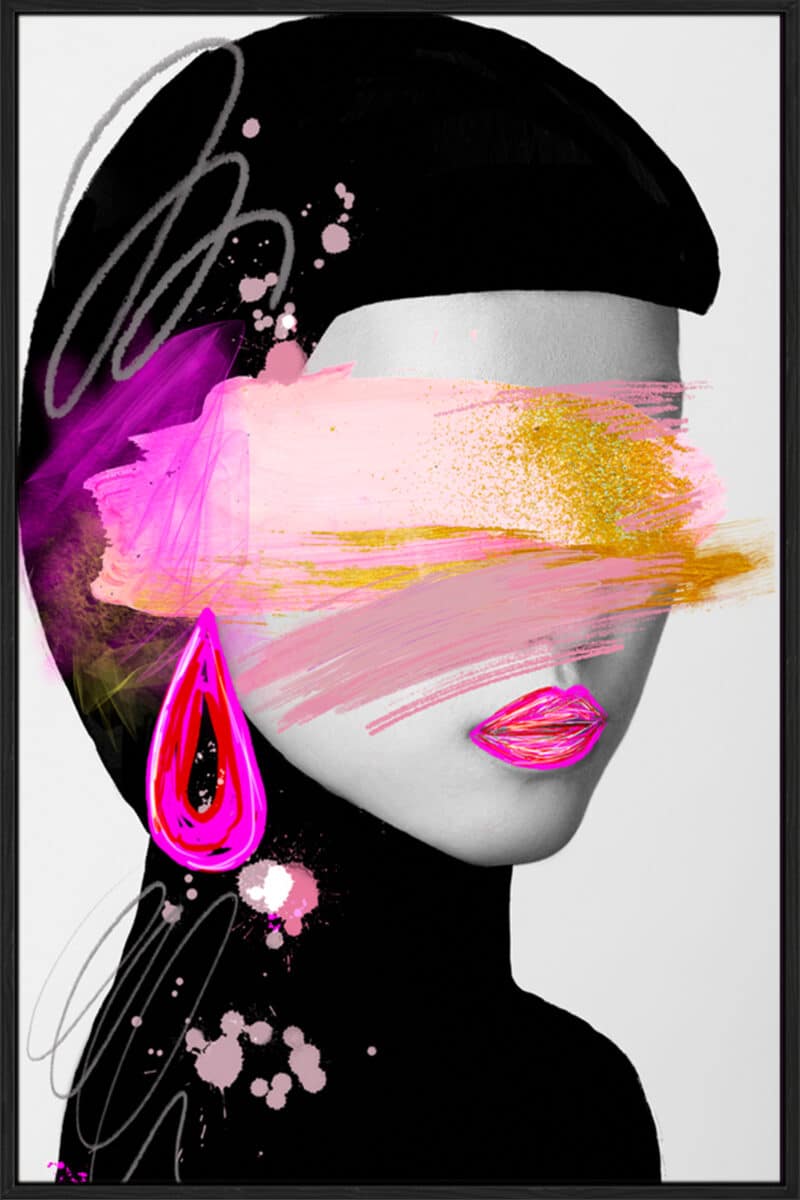 Glam - Canvas Gallery Black