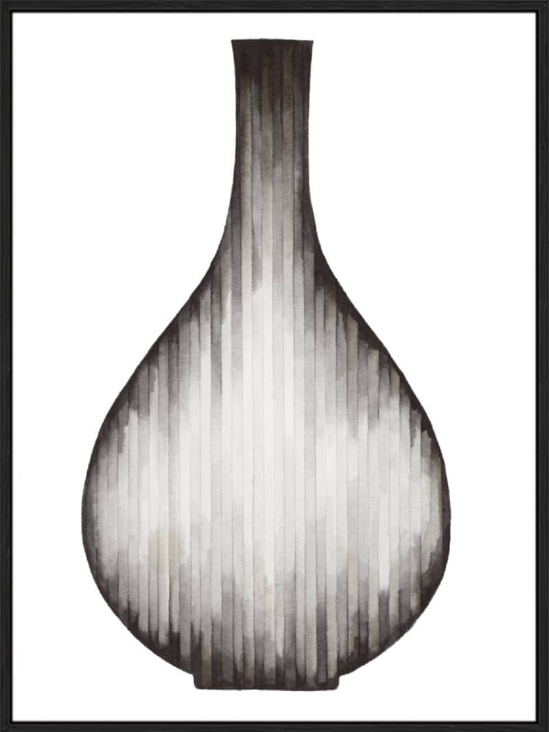 Gradient Curves 3 - Canvas Gallery Black