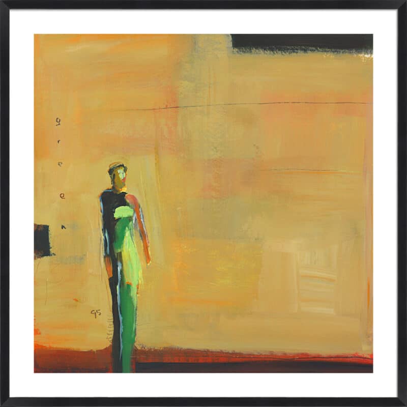 Green - 5cm White Border Box Black