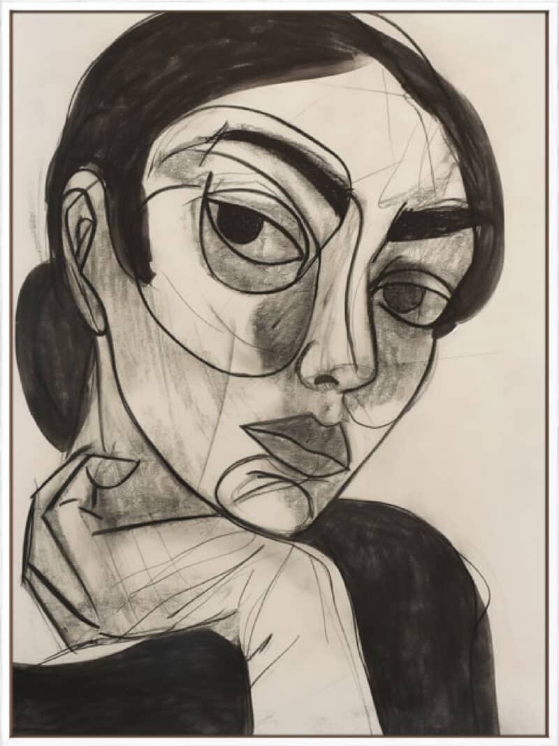 Intelectual Woman - Canvas Gallery White