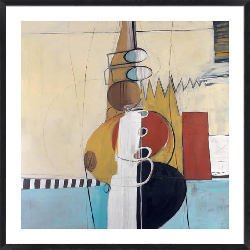 Jazz Stack Loop - 5cm White Border Box Black