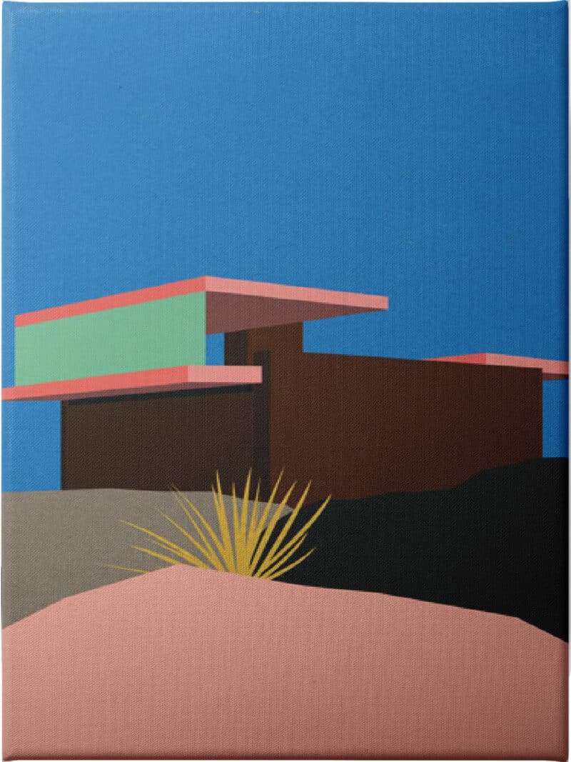 Kaufmann Desert House - Unframed Canvas Unframed Canvas