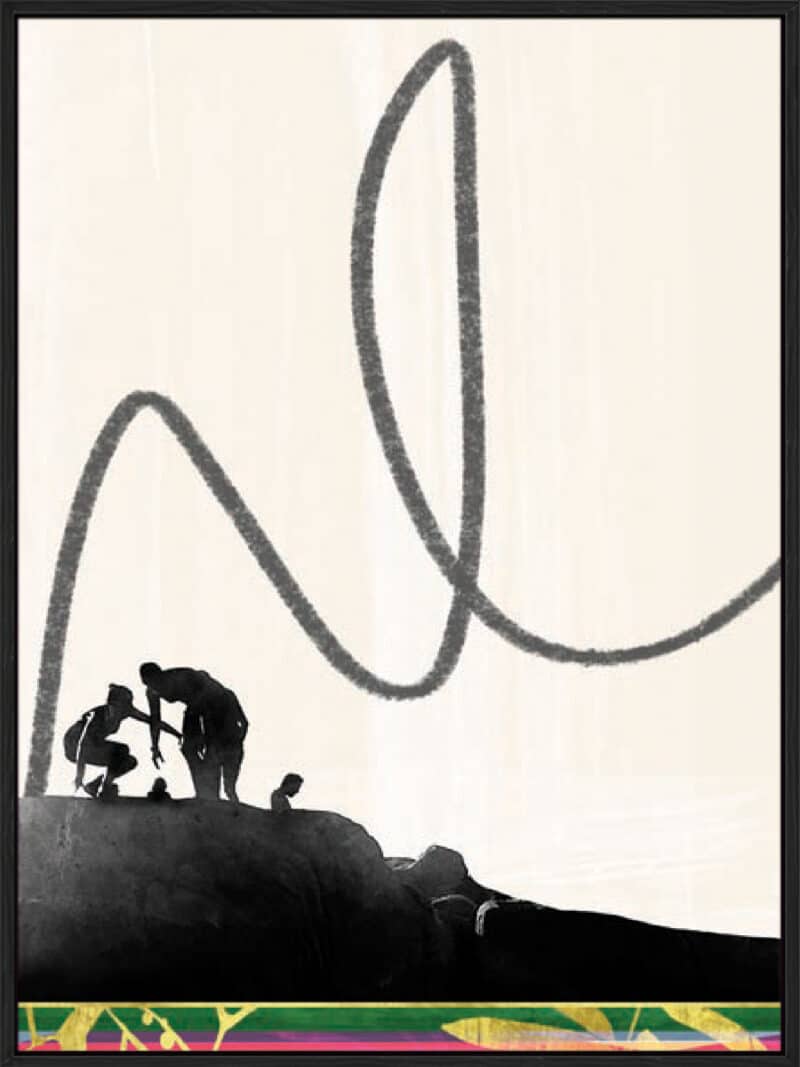 Kite - Canvas Gallery Black