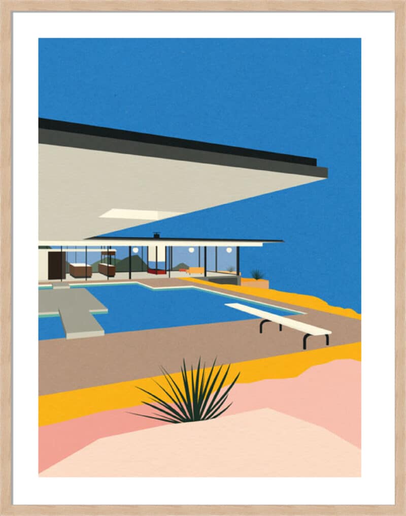 La Stahl House - 5cm White Border Box Natural