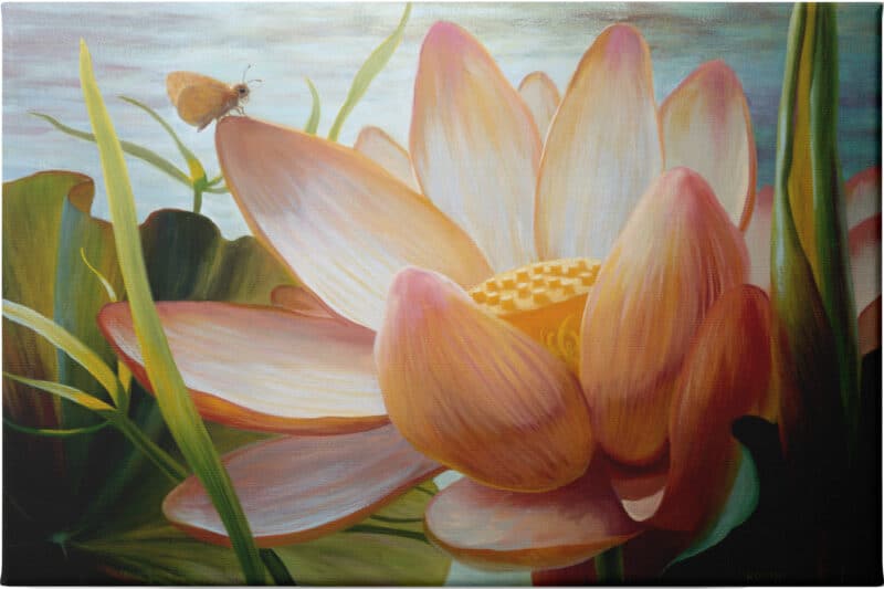 Lotus Landing - Unframed Canvas Unframed Canvas