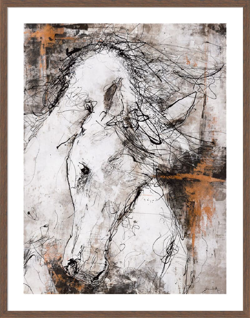 Make a Splash 1 - 5cm White Border Box Walnut