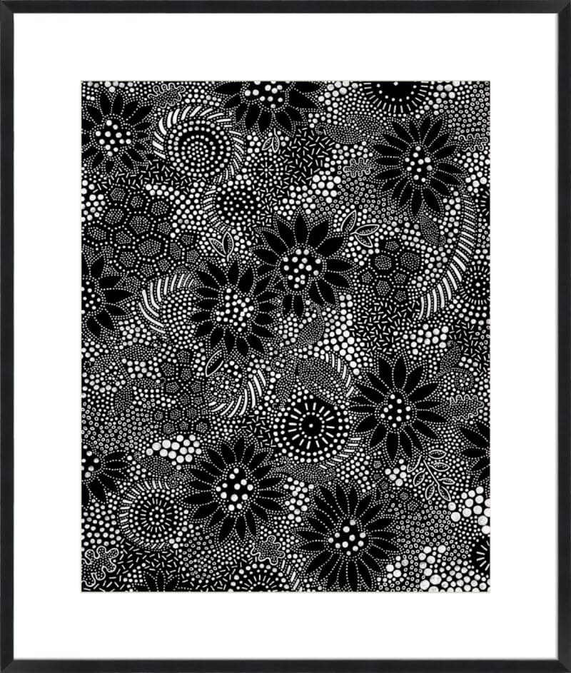 Monochrome Spots 2 - 10cm Mount Board Box Black